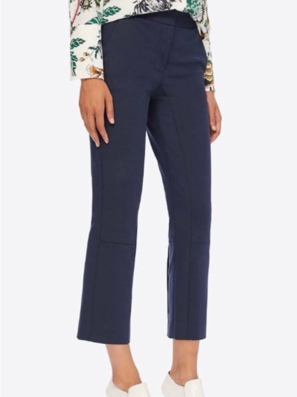 Tory burch BLUE PHOEBE CROPPED PANTS Size 12